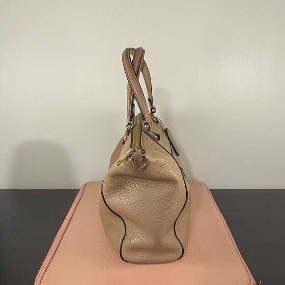 Coach Soft Pebbled Leather Shoulder Bag - Picture 3 of 11